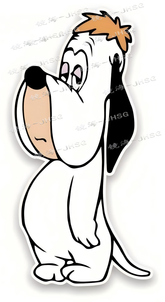 Laptop External Accessories - Stiker Kartun Anjing Droopy, Mobil, Sepeda