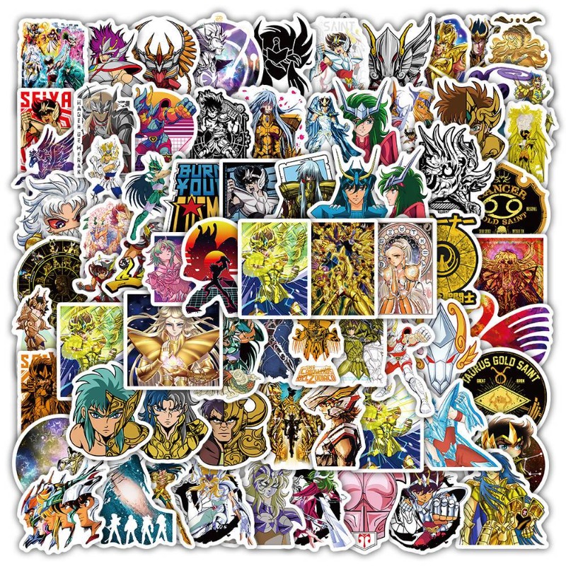 Accessories Laptop - 101 Buah Stiker Anime Saint Seiya