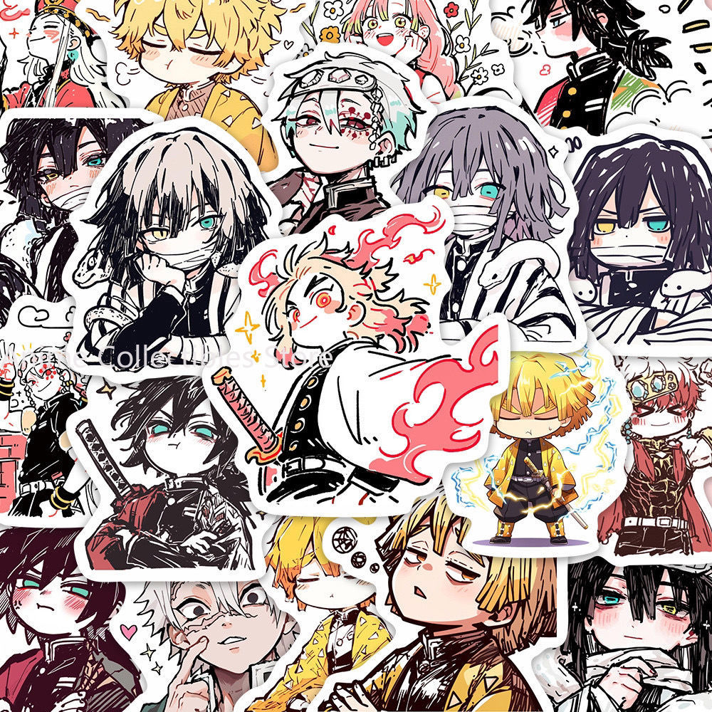 Accessories Laptop - 55PCS Stiker Anime Demon Slayer Kamado
