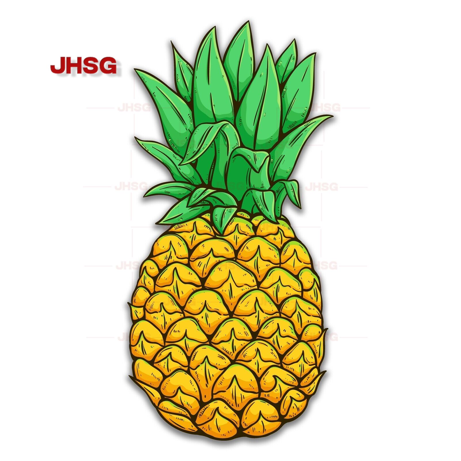 Laptop Accessories Best - Stiker Nanas Terbaik Stiker Vinyl Buah
