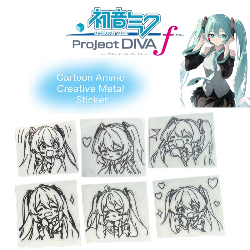 Stiker logam karakter anime ka - Accessories Laptop ulasan dan harga