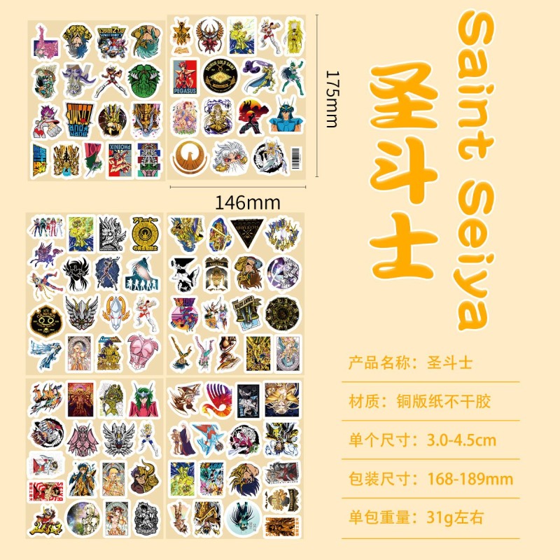 101 Buah Stiker Anime Saint Se - Accessories Laptop ulasan dan harga