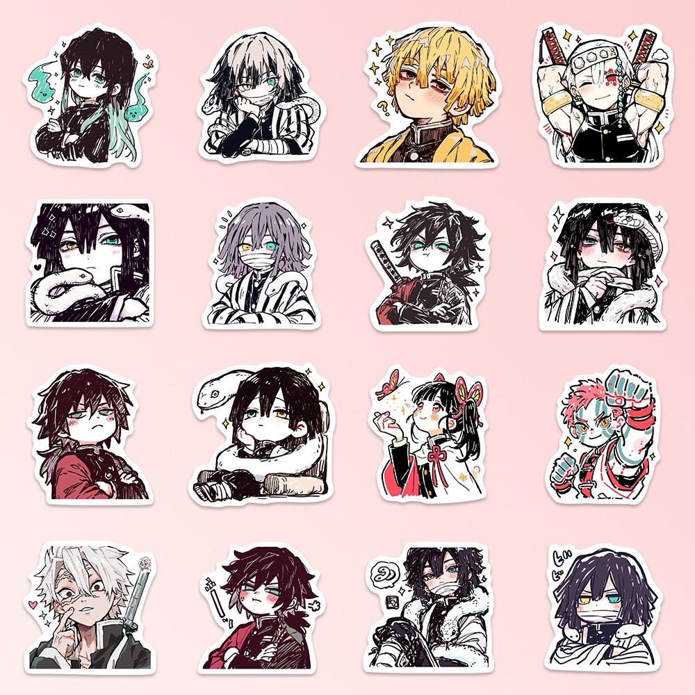 55PCS Stiker Anime Demon Slaye - Accessories Laptop ulasan dan harga