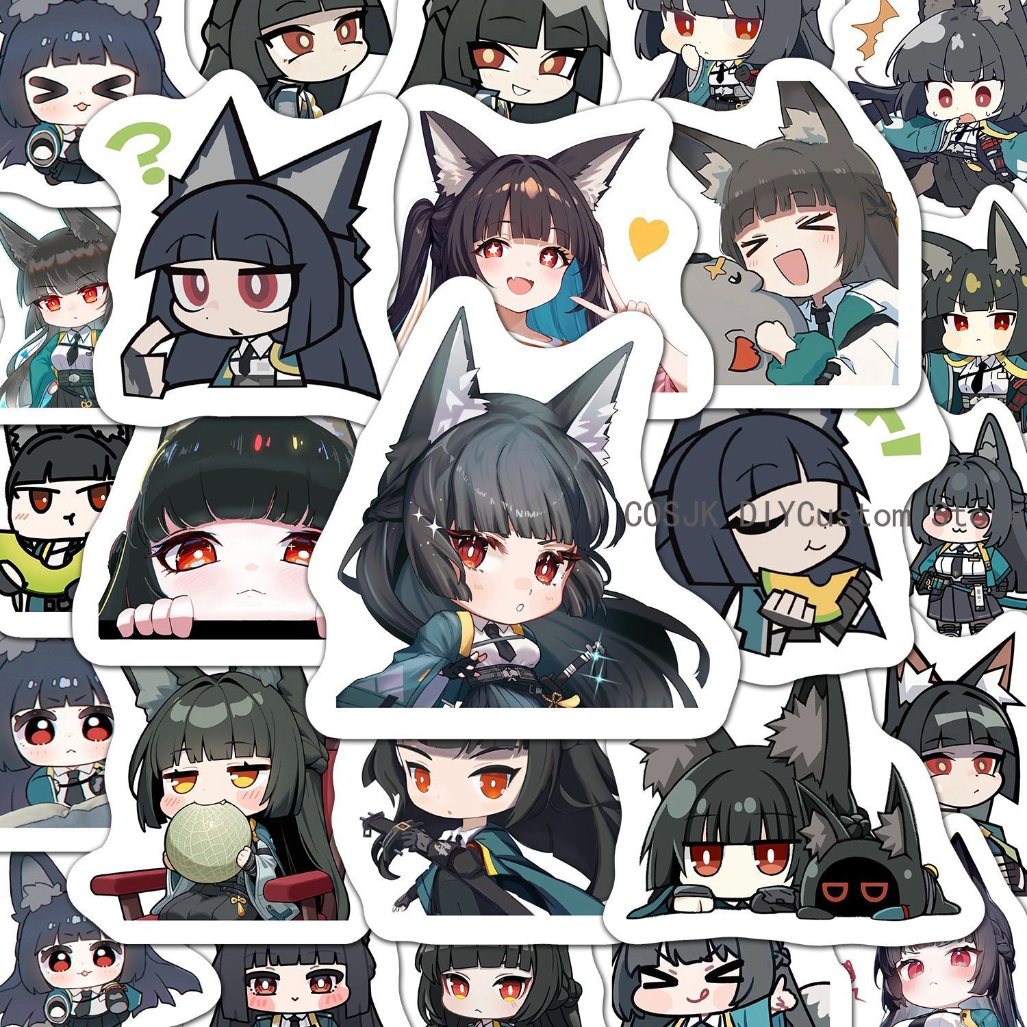 60 Buah Stiker Anime Versi Q Z - Accessories Laptop ulasan dan harga