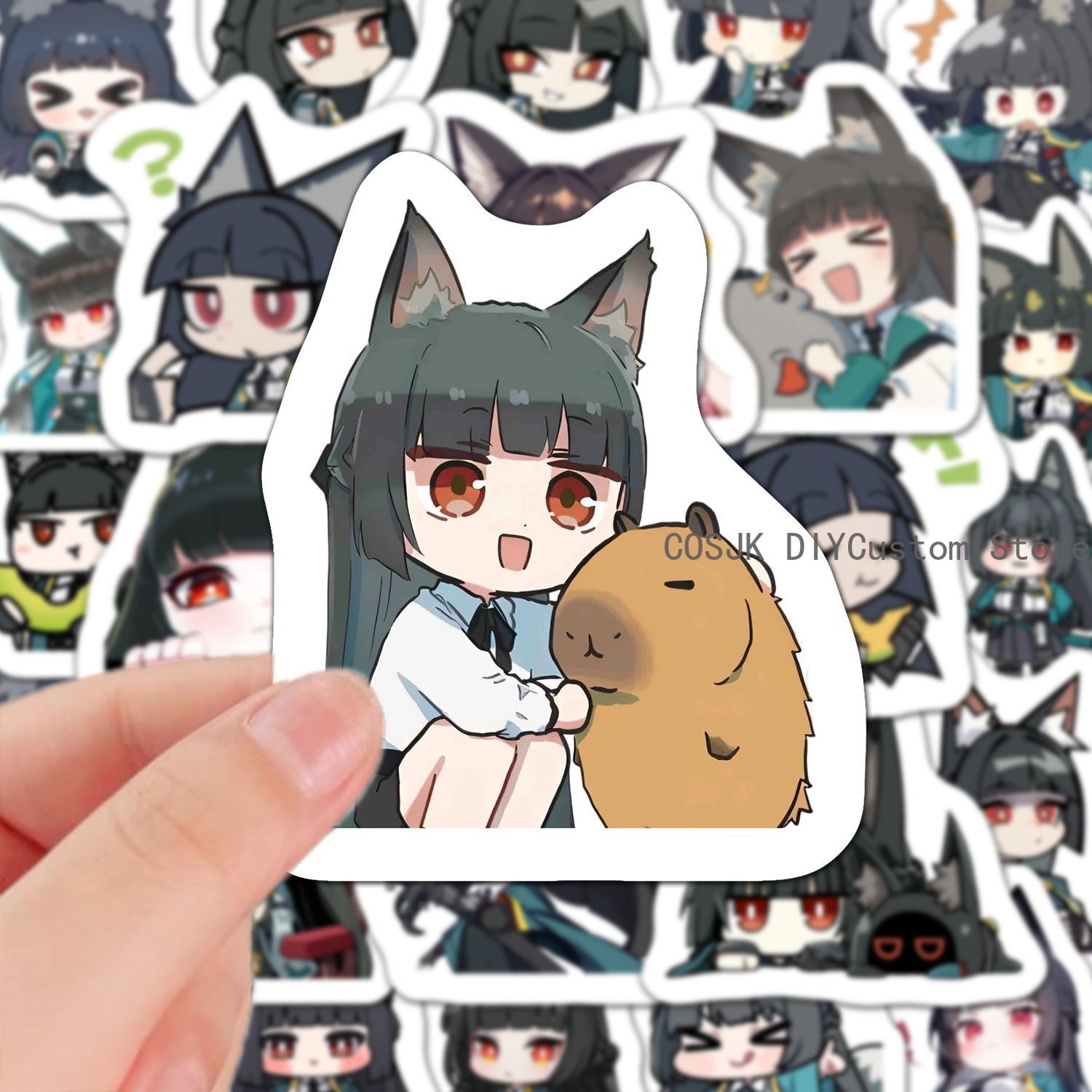 60 Buah Stiker Anime Versi Q Z - Accessories Laptop ulasan dan harga