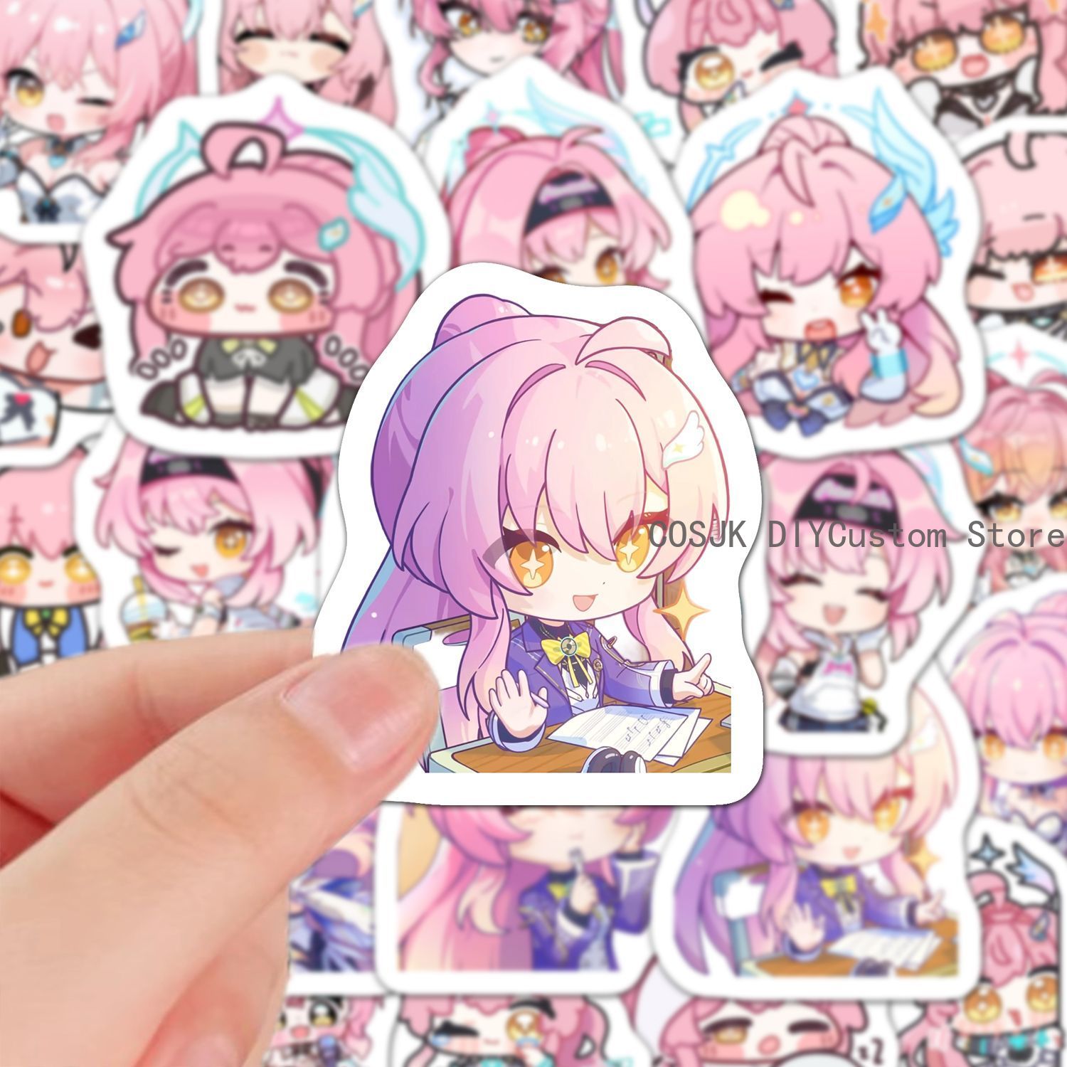60 Buah Stiker Anime Versi Q G - Accessories Laptop ulasan dan harga
