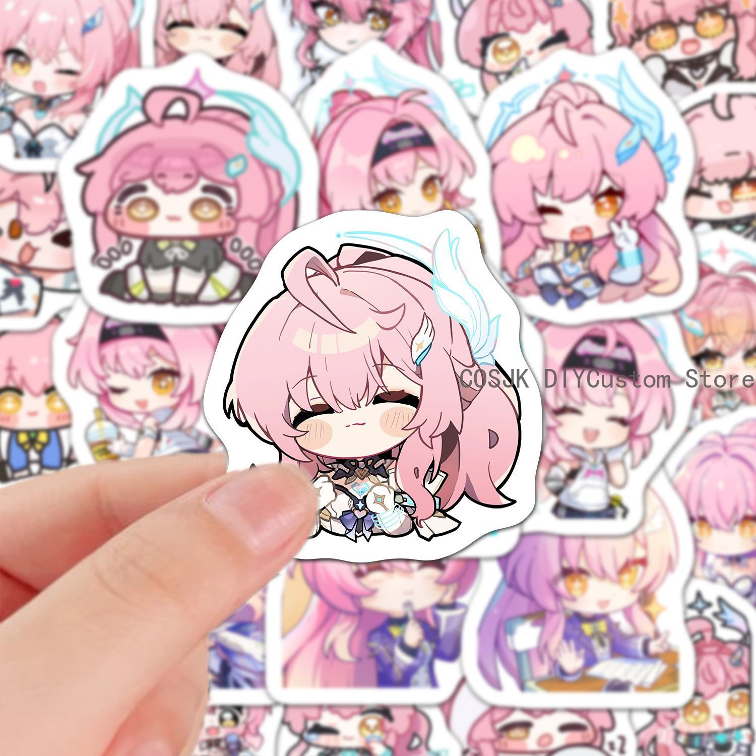 60 Buah Stiker Anime Versi Q G - Accessories Laptop ulasan dan harga