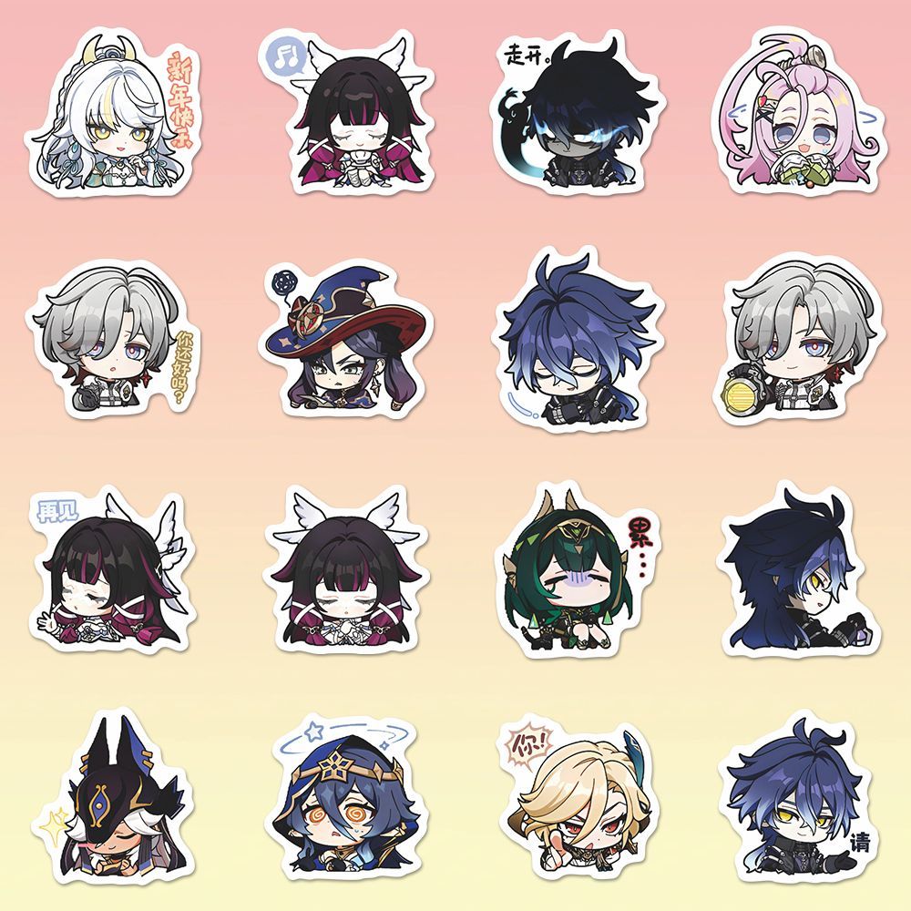 64 Buah Stiker Anime Genshin I - Accessories Laptop ulasan dan harga